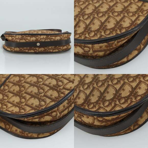 DIOR Trotter Canvas Shoulder Bag Brown - Picture 10 of 12